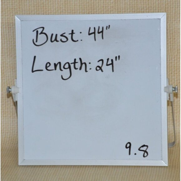 Vintage Denim Southwest Print Vest Rhinestone Accents USA Made Ladies L Western - Picture 10 of 10